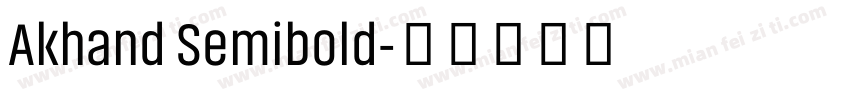 Akhand Semibold字体转换